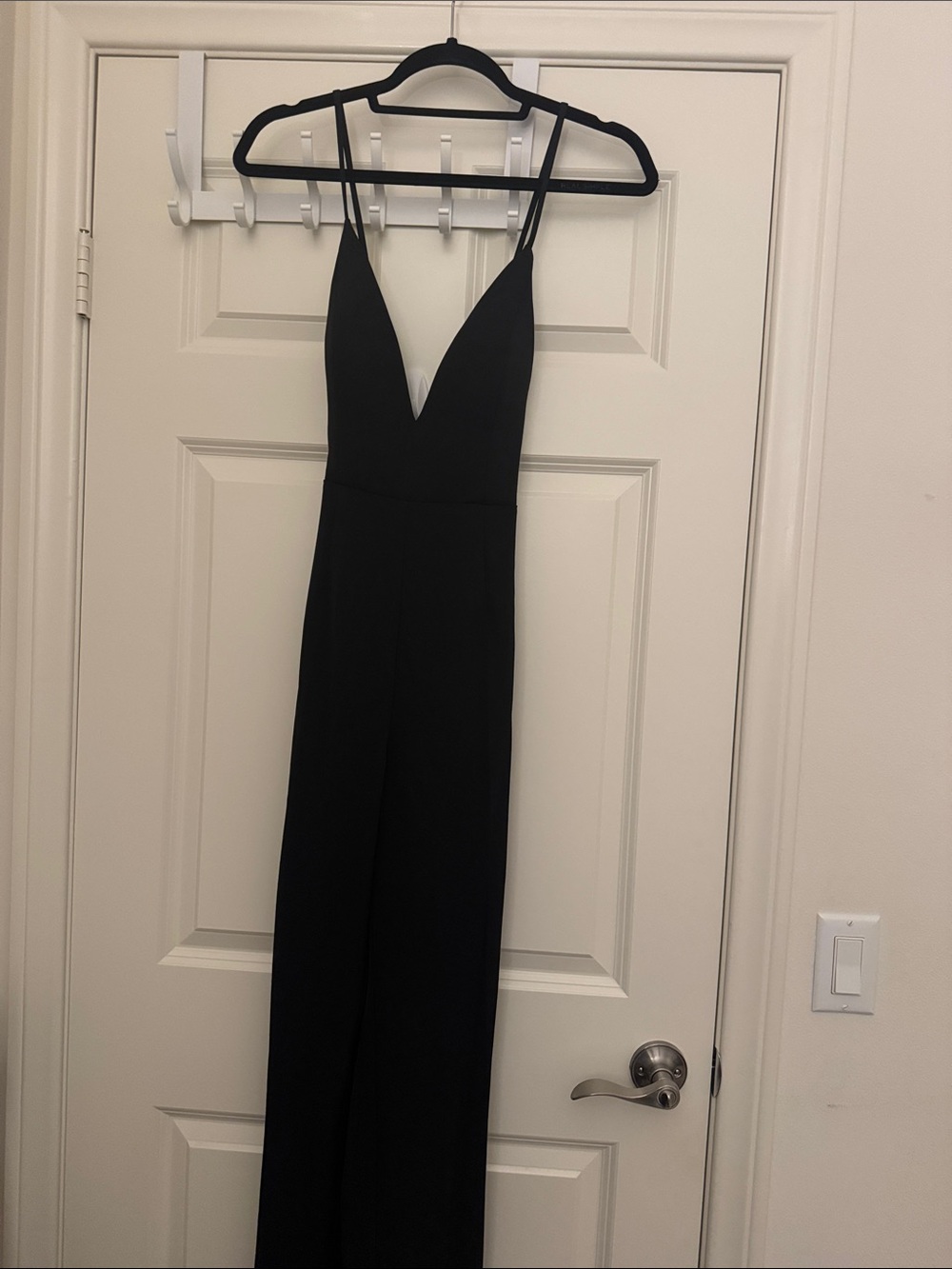 Love Bonito Elegant Black Spaghetti-Strap Jumpsuit